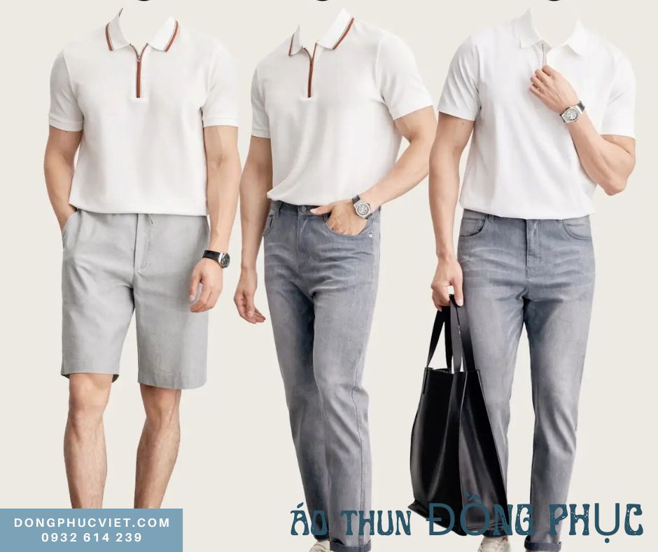 Phối áo thun đồng phục cool