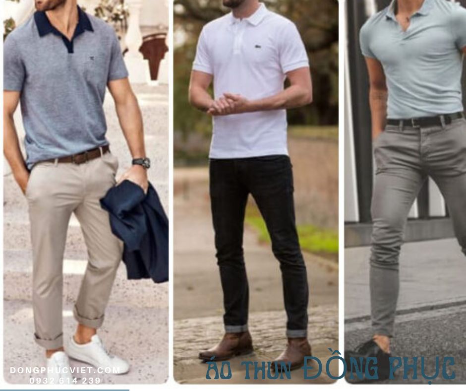 Phối áo thun đồng phục đẹp
